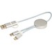 Alasia 30 cm 5-in-1 Kabel aus recyceltem Kunststoff für Datenübertragung und 27W Schnellladung, silber