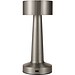 Aludra Wiederaufladbare dimmbare Tischlampe mit 3 Lichtmodi, silber