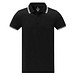 Amarago Polo mit abgesetztem Rand für Herren, schwarz, XL