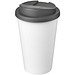 Americano® Eco 350 ml recycelter Becher mit auslaufsicherem Deckel, grau