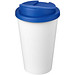 Americano® Eco 350 ml recycelter Becher mit auslaufsicherem Deckel, mittelblau