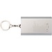 Arcturus 2000 mAh Powerbank aus recyceltem Aluminium mit Schlüsselanhänger, silber