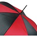Automatik-Stockschirm, Schwarz/Rot