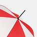 Automatik-Stockschirm, Rot/Weiß