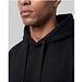 Boris Oversize Kapuzenpullover aus recycelter 280 g/m2 Bio Baumwolle (OCS), unisex, schwarz, L