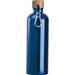 Edelstahltrinkflasche mit Karabiner, 750ml, blau