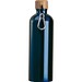 Edelstahltrinkflasche mit Karabiner, 750ml, dunkelblau