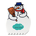 Eiskratzer Schneemann, weiß Eiskratzer Schneemann, weiß