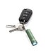 Flash Schlüsselanhänger-Taschenlampe aus RCS rec. Aluminium, grün