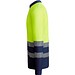 Sicherheits-Langarm-Poloshirt, XL, Marineblau/Neon-Gelb