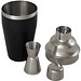 Gaudie Cocktailshaker aus recyceltem Edelstahl, schwarz