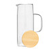 Glas-Karaffe BAMBOO PITCHER,braun
