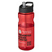 H2O Active® Eco Base 650 ml Sportflasche mit Ausgussdeckel, rot/ schwarz