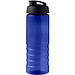 H2O Active® Eco Treble 750 ml Sportflasche mit Stülpdeckel & Trinkklappe, blau, schwarz