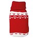 Handwärmer mit weihnachtlichem Stricküberzug , rot