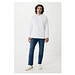 Iqoniq Etosha Lightweight Sweater aus recycelter Baumwolle, weiß, S