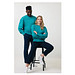 Iqoniq Kruger Relax-Rundhals-Sweater aus recycelt. Baumwolle, verdigris, M