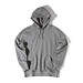 Iqoniq Rila Lightweight Hoodie aus recycelter Baumwolle, ungefärbte helles Anthrazit, L