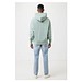 Iqoniq Yoho Relax-Hoodie aus recycelter Baumwolle, Iceberg green, XXL