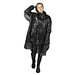 Mayan Regenponcho mit Aufbewahrungstasche aus recyceltem Kunststoff, schwarz