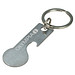 METMAXX® Einkaufswagen-Chip Schlüsselanhänger Style&Open, silber
