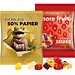 Minitüte, 10 g, recyclingfähiges Papier weiß, Trolli Fruchtgummibären, 30% Fruchtsaftqualität, inkl. Druck