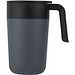 Nordia 400 ml doppelwandiger Becher aus Recyclingmaterial, grau
