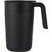 Nordia 400 ml doppelwandiger Becher aus Recyclingmaterial, schwarz