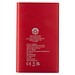 Pep 4000 mAh Type-C Powerbank aus recyceltem Aluminium, rot