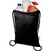 Peru Blend 180 g/m² Sportbeutel aus GRS recycelter Baumwolle 5L, schwarz