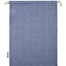 Pheebs 150?g/m2 GRS Zuziehbeutel aus Recyclingbaumwolle groß 4 l, heather blau