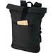 Recanvas 14” GRS recycelter Rolltop-Rucksack 16L, schwarz