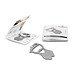ROMINOX® Key Tool, Little Shopper - 14 Funktionen, silber