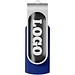 Rotate USB-Stick 3.0 mit Doming, blau, 128GB