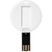 Round Credit Card USB-Stick, weiss, 16GB