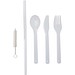 Runa Besteckset mit Bambusdeckel, hellrosa
