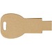Schlüssel USB-Stick 2.0 aus recyceltem Papier, Kraftpapier, 64GB