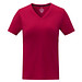 Somoto T-Shirt mit V-Ausschnitt für Damen, rot, XS
