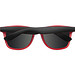 Sonnenbrille aus Kunststoff mit verspiegelten Gläsern, UV 400 Schutz, rot