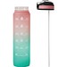 Sport-Trinkflasche HYDRO LEVEL,pink, türkis