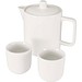 Suki Set aus Teekanne und Tassen, weiss