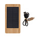 Sunwick 10.000mah Bambus Solar Powerbank, braun