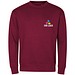 MALFINI Sweatshirt unisex Crew, L, garnet