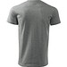 T-Shirt Herren Basic, S, dunkelgrau melliert