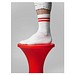 Mr. Socks Tennissocken, White / Red Pantone 185 C