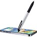 Trine 3-Farben RCS recycelter Kugelschreiber mit Stylus, silber