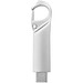 Typ C USB Stick 3.0 mit Karabiner, silber, 32GB