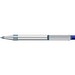 uma® RECYCLED PET PEN ALUMA transparent Druckkugelschreiber, dunkelblau