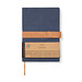 VINGA Bosler Notizbuch aus RCS recyceltem Canvas, navy blau