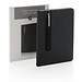 XD COLLECTION Notizbuch mit Stylus-Stift Basic Hardcover PU, DIN A5, liniert, schwarz